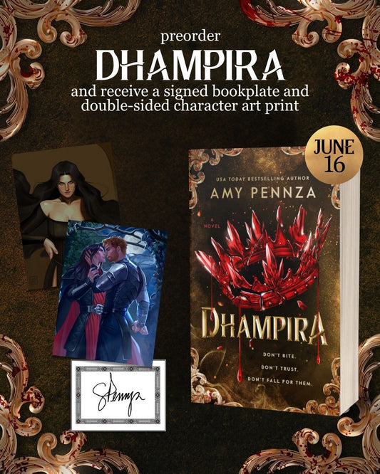 [PRE-ORDER INCENTIVE] Dhampira by Amy Pennza [Signed Bookplate + Swag]