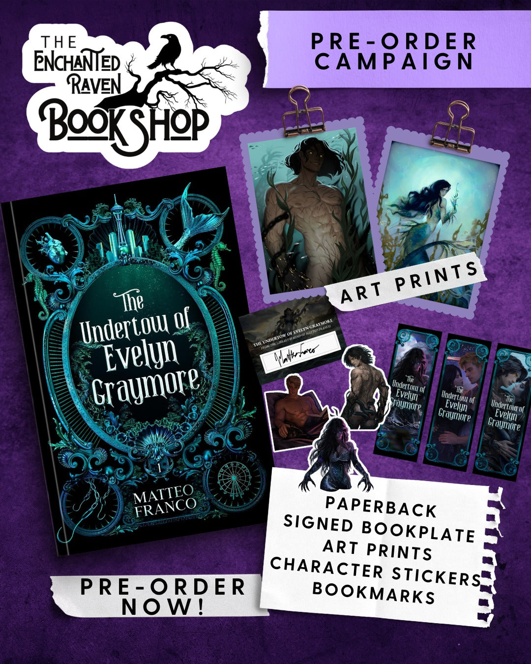 [PRE-ORDER CAMPAIGN] The Undertow of Evelyn Graymore by Matteo Franco [Signed Bookplate + Swag]