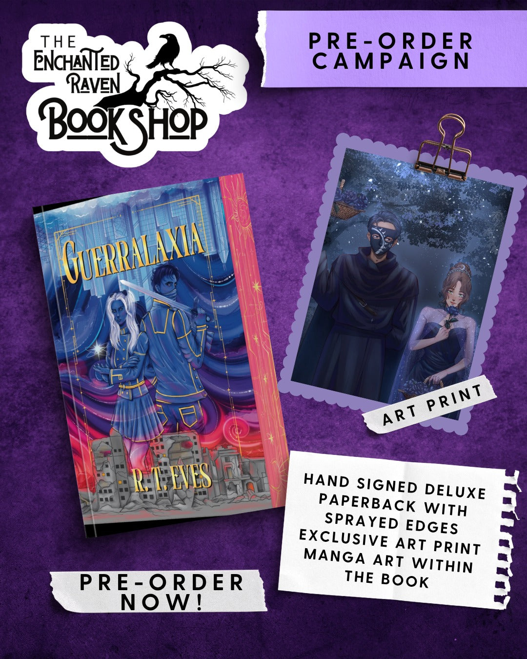 [PRE-ORDER CAMPAIGN] Guerralaxia: An Epic Space Fantasy by R.T. Eves [Signed + Exclusive Art]