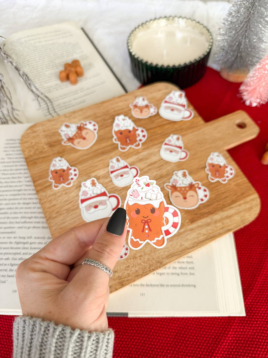 Christmas Gingerbread Mug Sticker