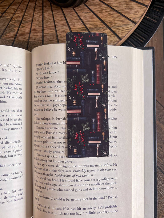 Black Bookshelf Bookmark [Soft Touch Matte]
