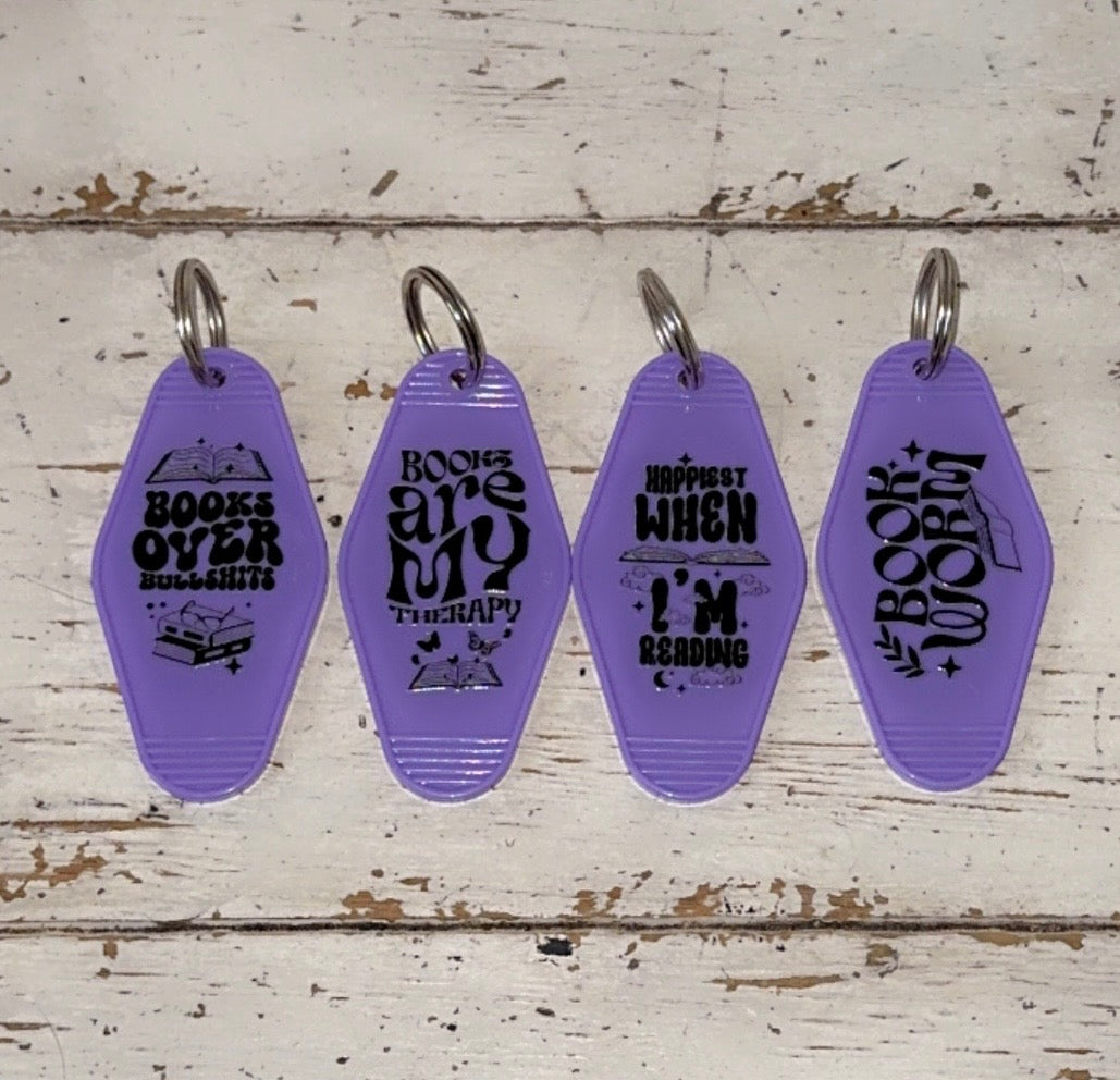 Bookish Motel Keychains