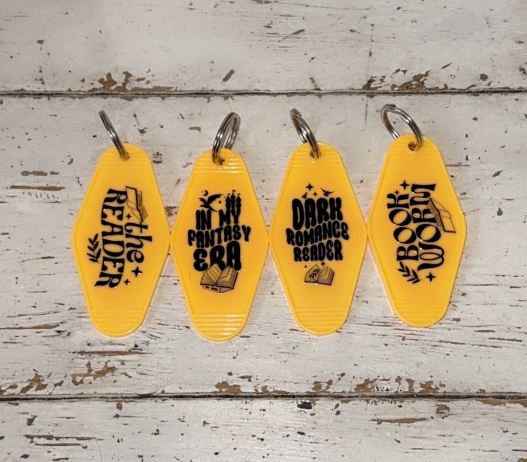 Bookish Motel Keychains