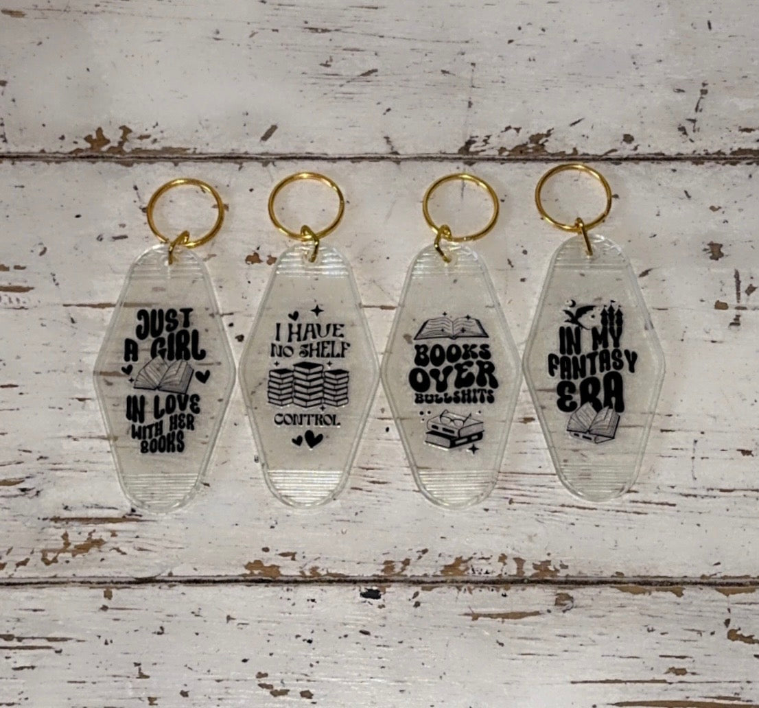 Bookish Motel Keychains